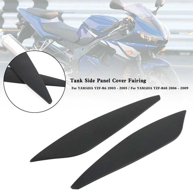 Yamaha YZF R6 03-05 R6S 06-09 Gas Tank Side Trim Cover Panel Fairing Cowl