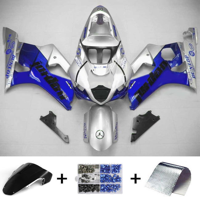 2003-2004 Suzuki GSXR1000 K3 Amotopart Injection Fairing Kit Bodywork Plastic ABS #113