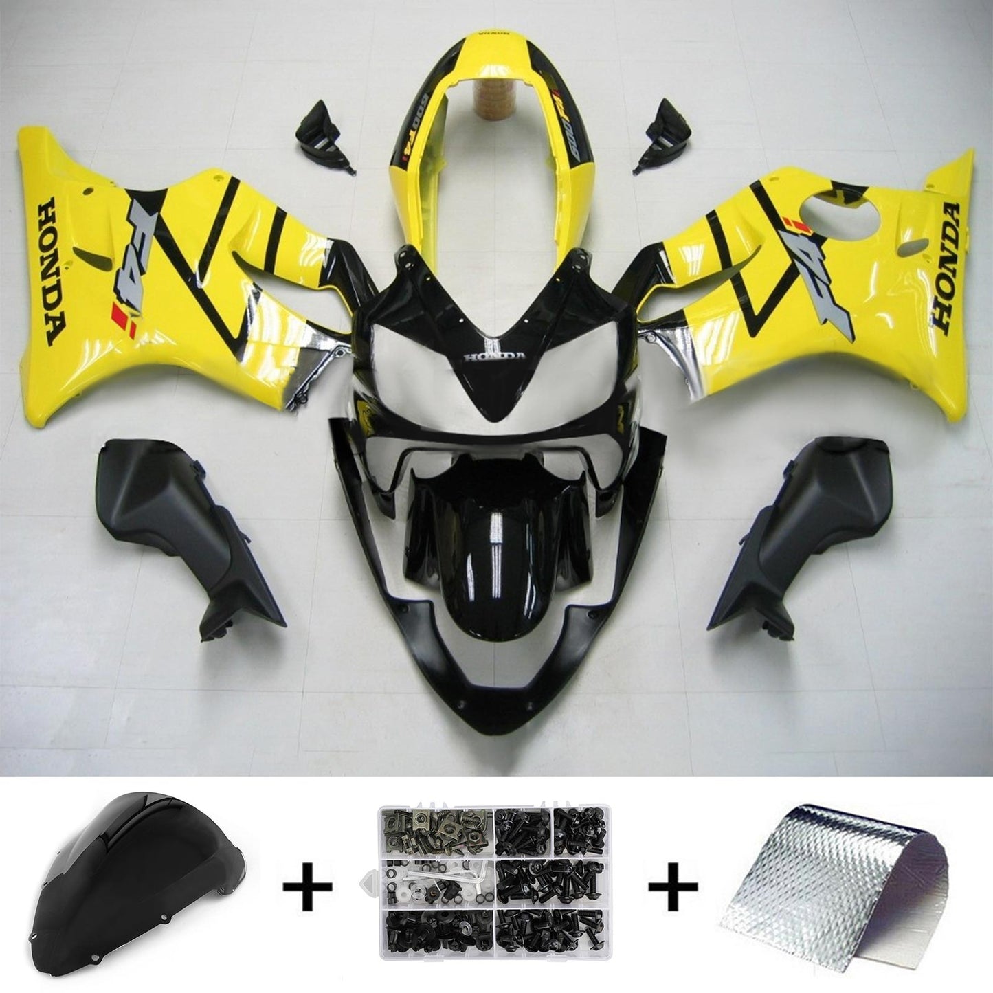 2004-2007 Honda CBR600 F4i Amotopart Injection Fairing Kit Bodywork Plastic ABS #130