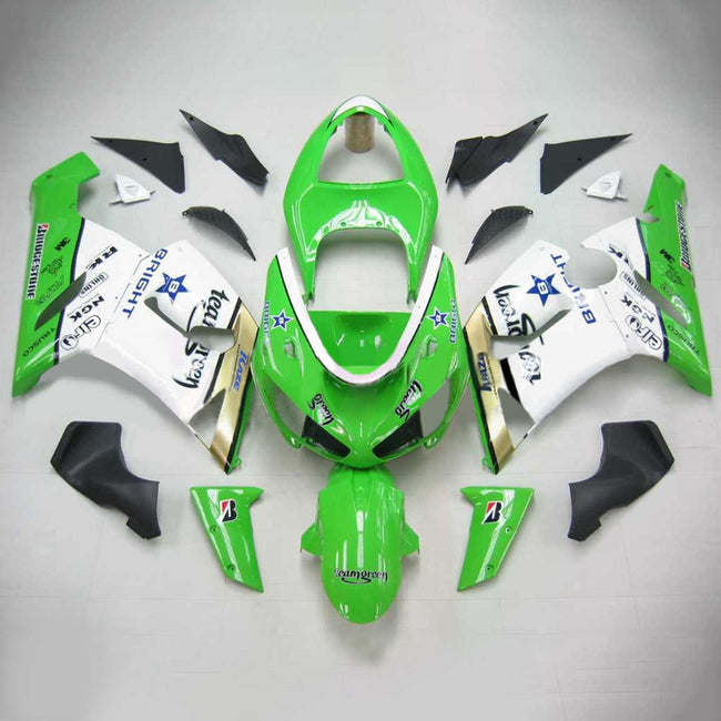 2005-2006 Kawasaki ZX6R 636 Amotopart Injection Fairing Kit Bodywork Plastic ABS #110