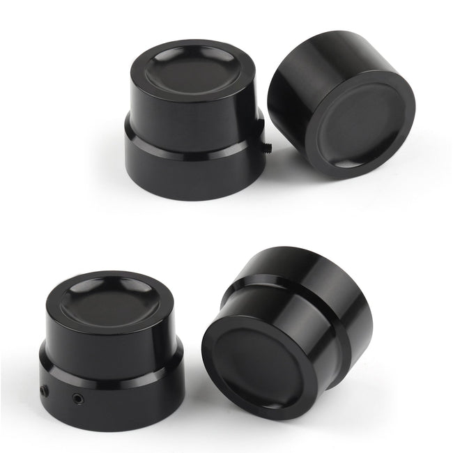 Front+Rear Axle Cap Nut Cover Fit for Softail Dyna Touring Street Glide