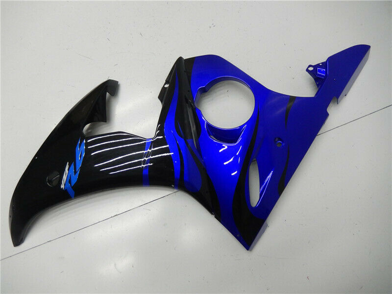 2003-2004 Yamaha YZF R6 Amotopart Fairing Blue Black Kit