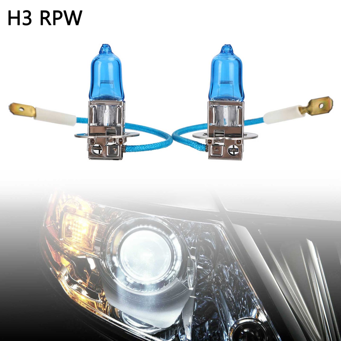 H3 RPW 91516 For NARVA Range Power White Car Headlight Lamp 12V55W PK22s