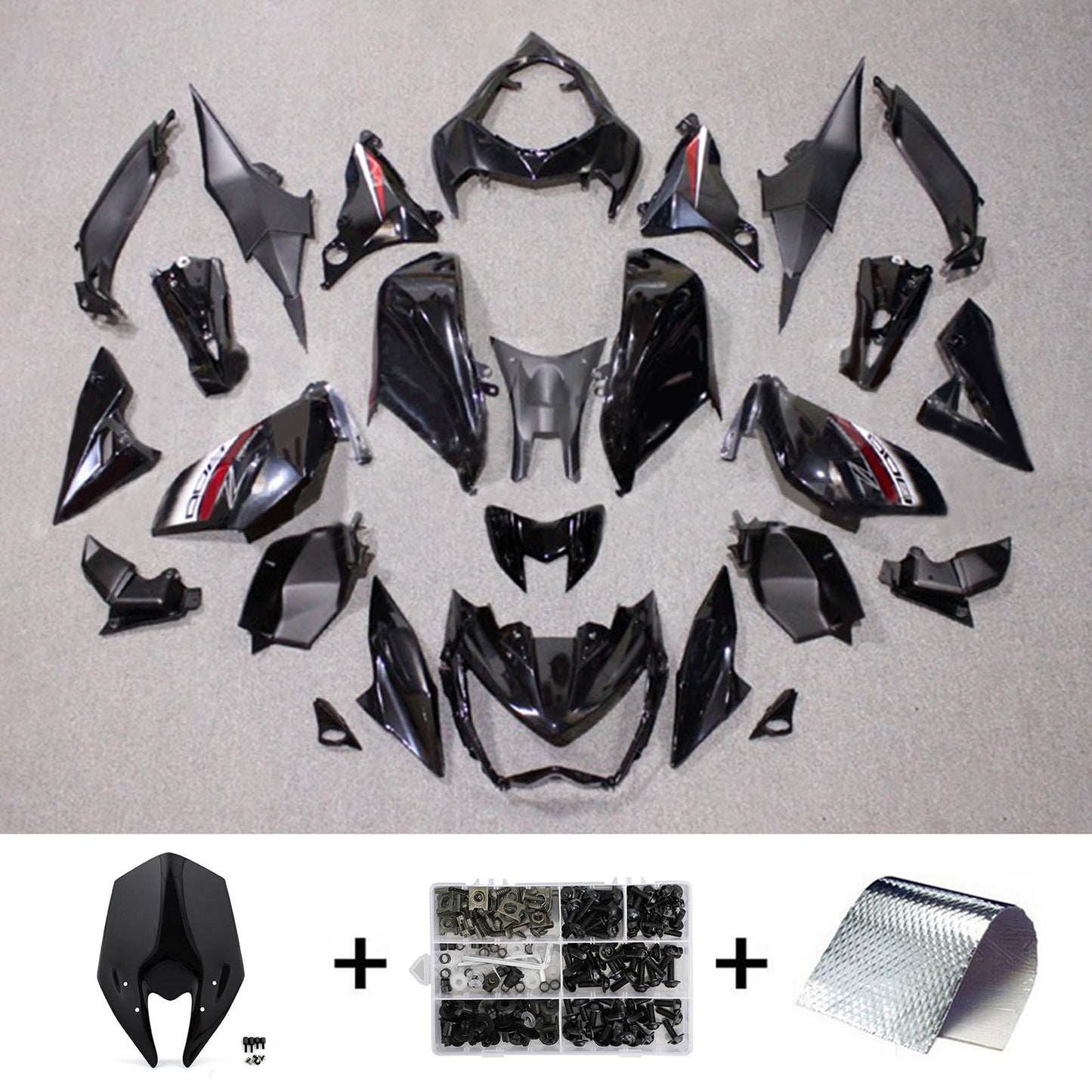 2013-2018 Kawasaki Z800 Injection Fairing Kit Bodywork Plastic ABS#114