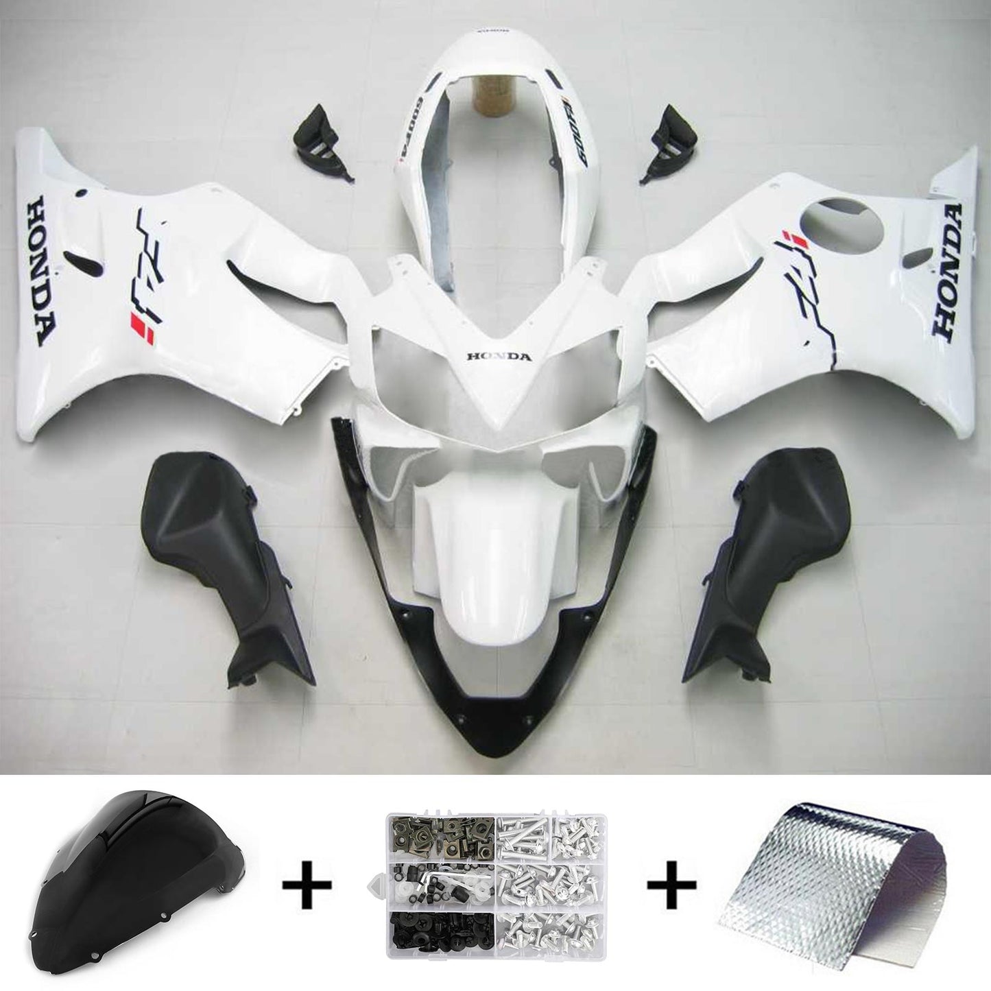 2004-2007 Honda CBR600 F4i Amotopart Injection Fairing Kit Bodywork Plastic ABS #105