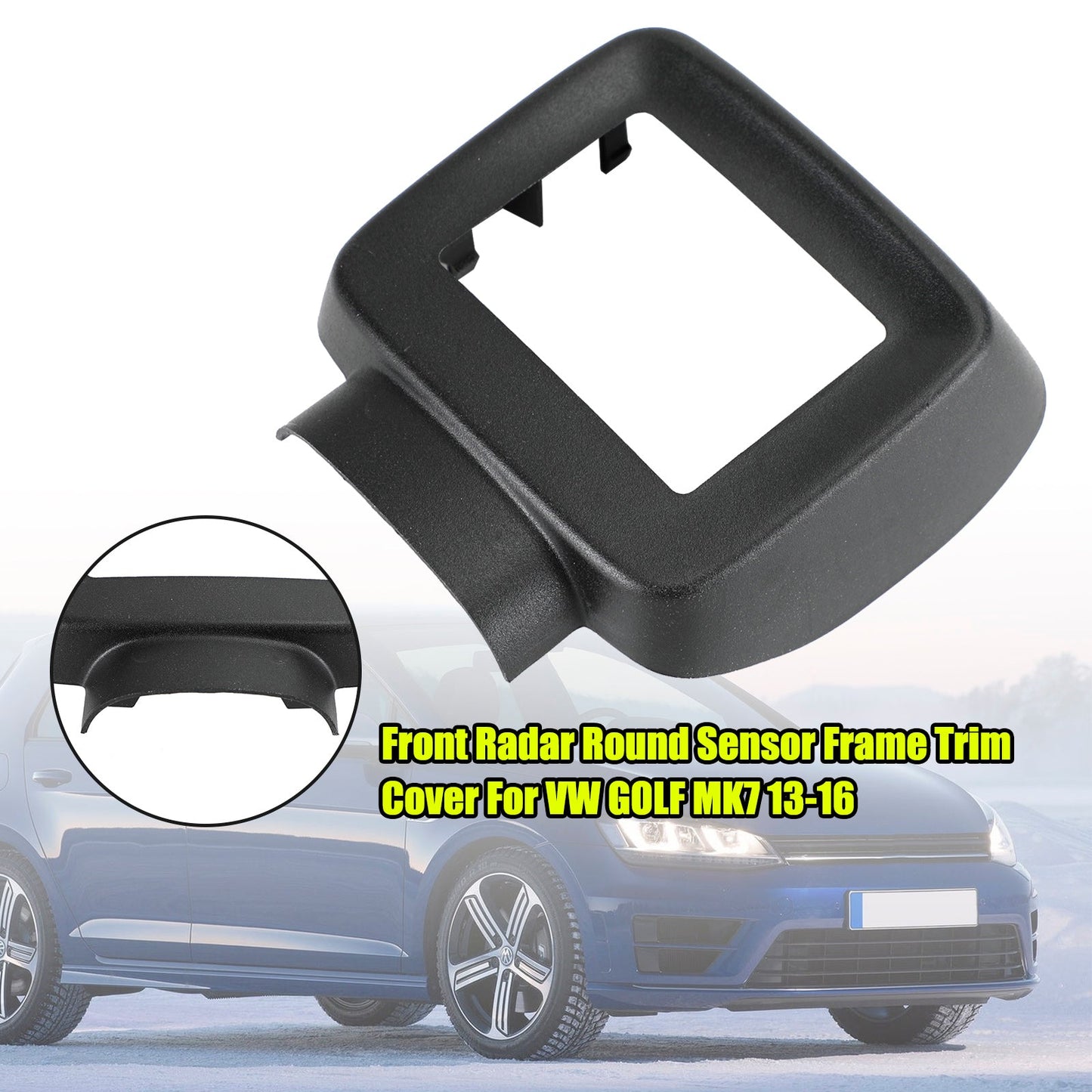 2013-2016 VW GOLF MK7 Front Radar Round Sensor Frame Trim Cover