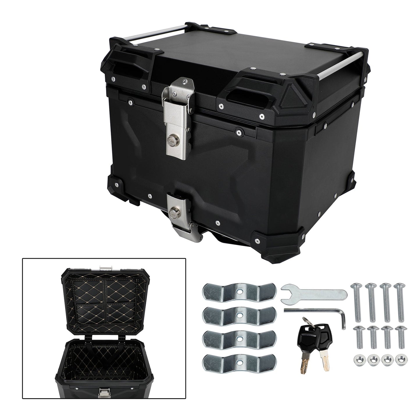 Bmw R 1200 1250GS F750GS 65L Universal Tail Box Case Top Luggage Box Pack Trunk