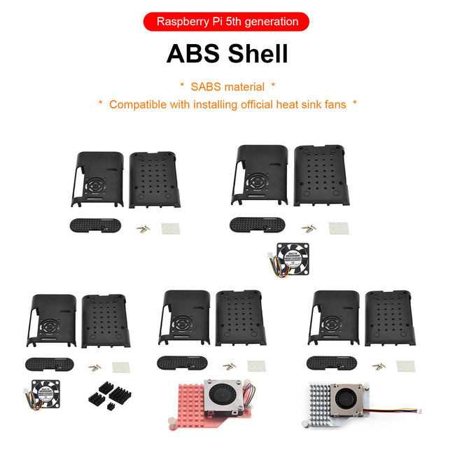 5th Generation ABS protective Shell PWM Speed Regulating Fan Active Radiator