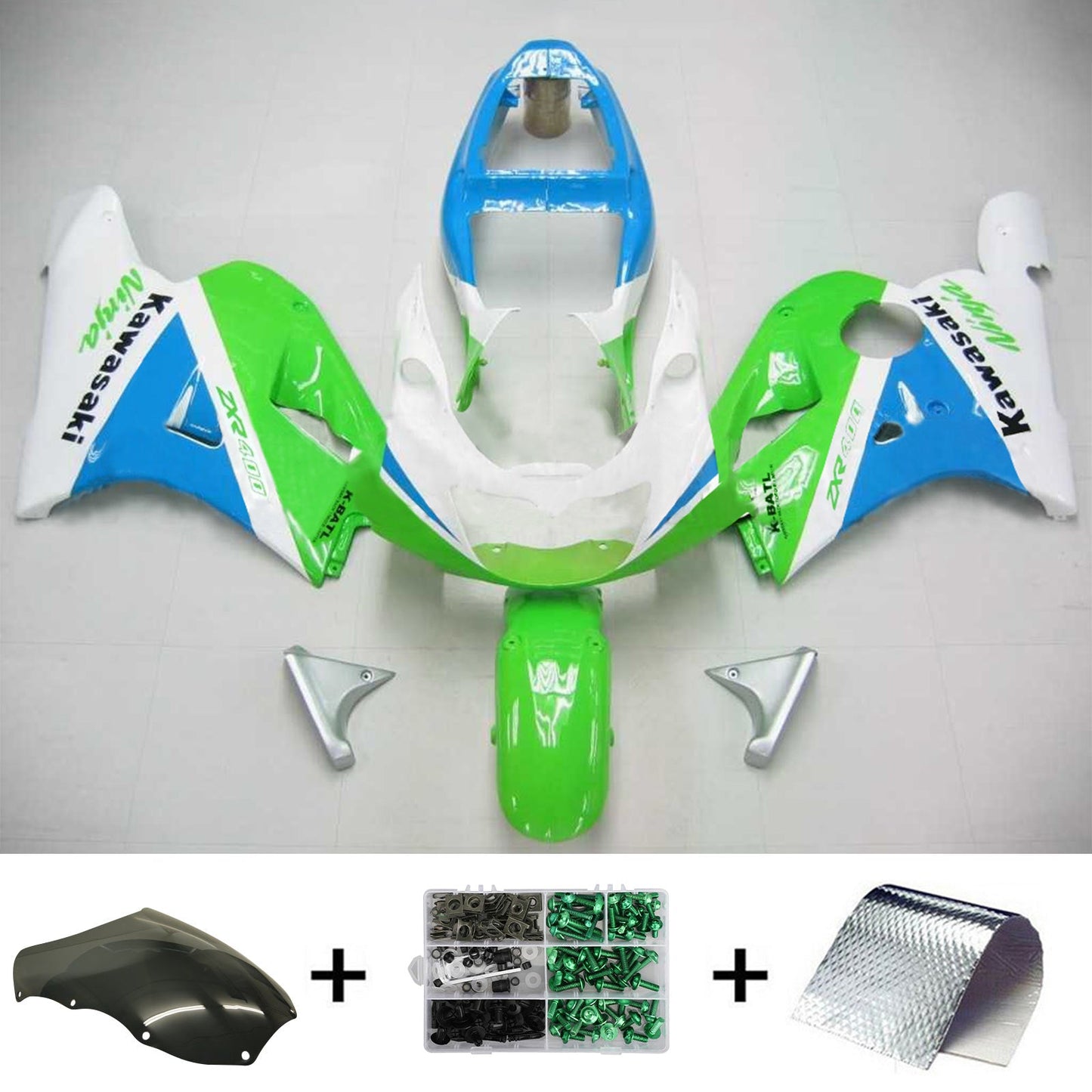 1992-1996 Kawasaki ZXR400 Amotopart Injection Fairing Kit Bodywork Plastic ABS #101