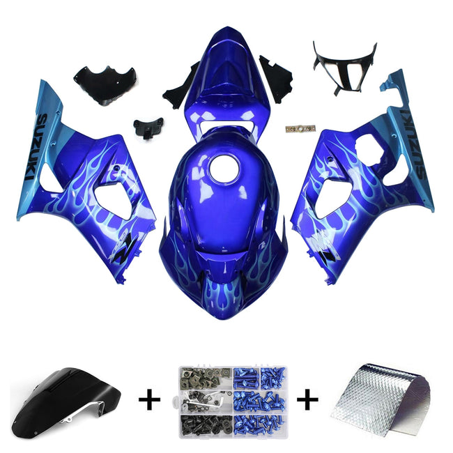 2003-2004 Suzuki GSXR1000 K3 Injection Fairing Kit Bodywork Plastic ABS