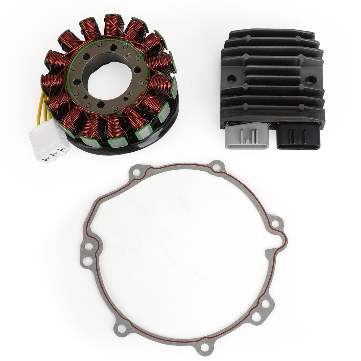 Magneto Stator+Voltage Rectifier+Gasket For Kawasaki ZZR1400 ZX14 ZX14R 06-2021