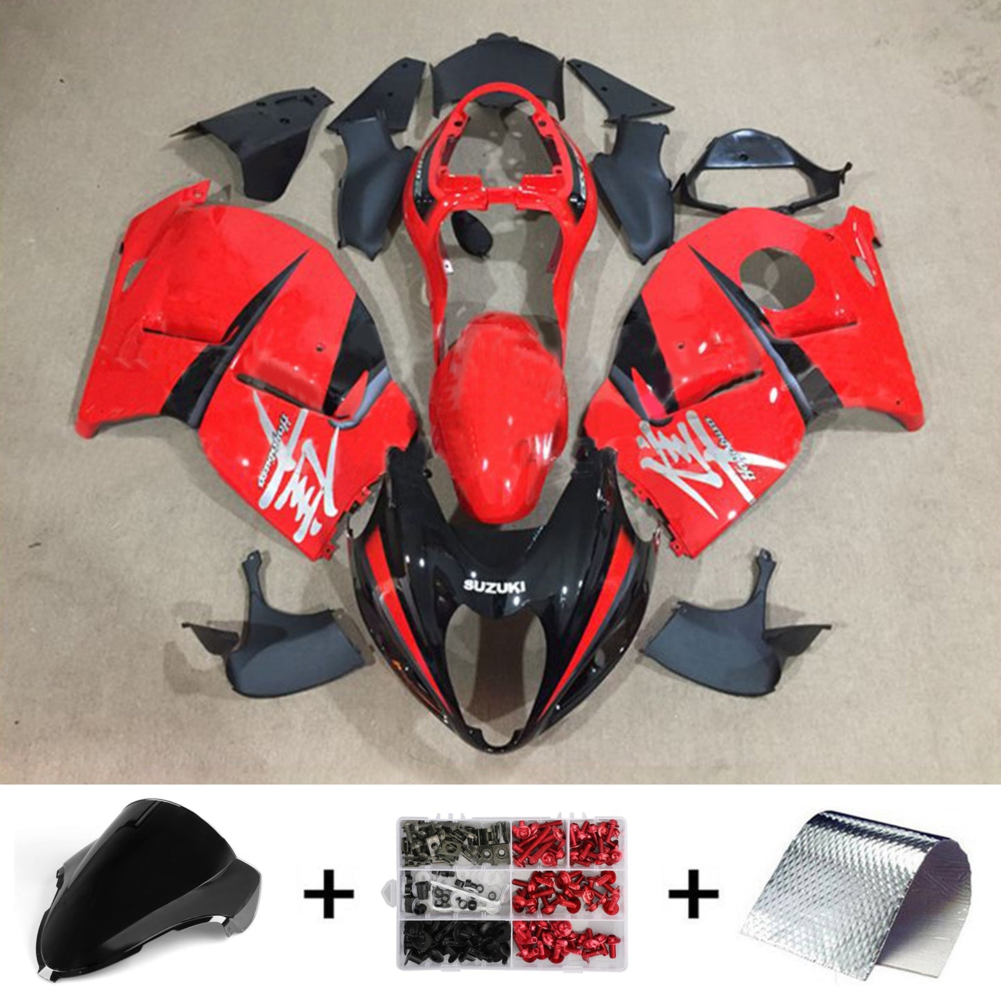 1999-2007 Suzuki Hayabusa GSX1300R Injection Fairing Kit Bodywork Plastic ABS#145