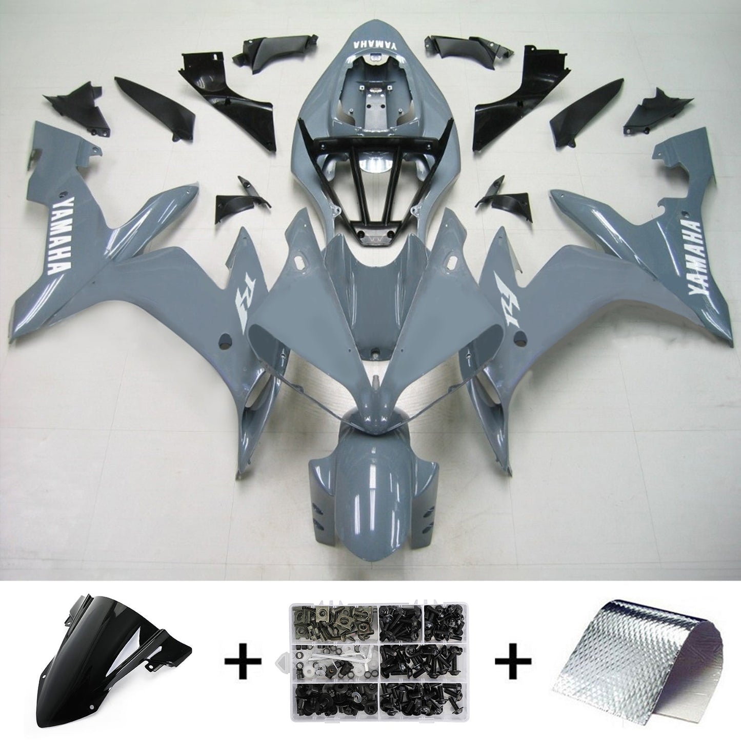 2004-2006 Yamaha YZF 1000 R1 Amotopart Injection Fairing Kit Bodywork Plastic ABS #149