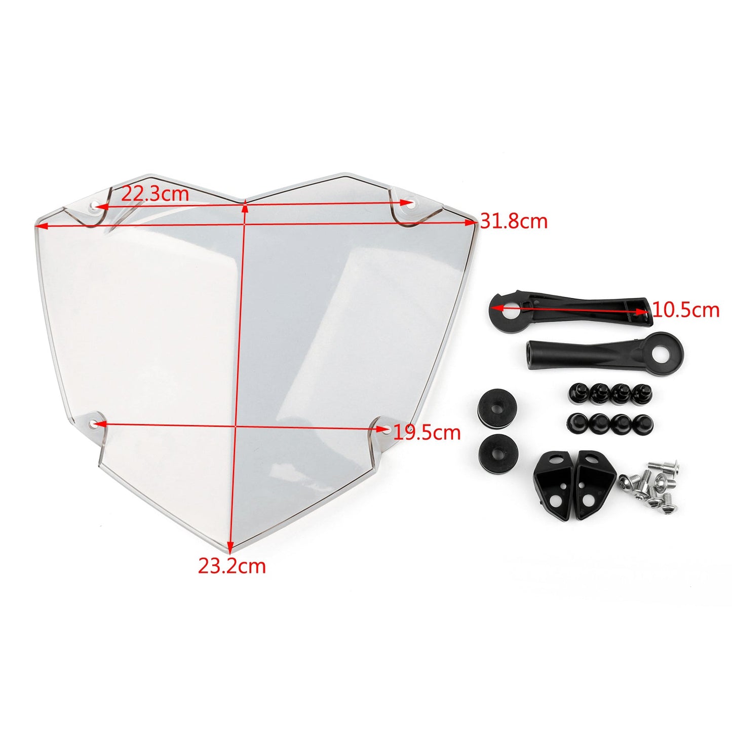 Headlight Guard Transparent Protector for BMW R1200GS ADV / WC 2013-2017