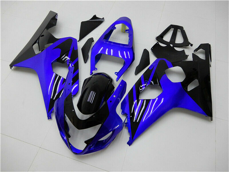 2004-2005 Suzuki GSXR600 750 Blue Black Fairing Kit by Amotopart Fairings