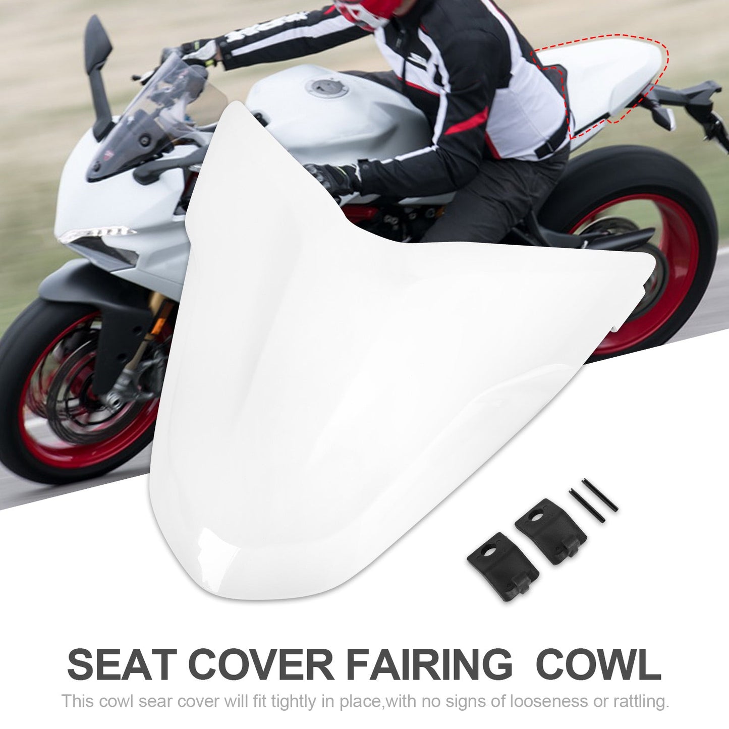 Tail Rear Seat Cover Fairing Cowl For DUCATI Supersport 939 950 All Year Black