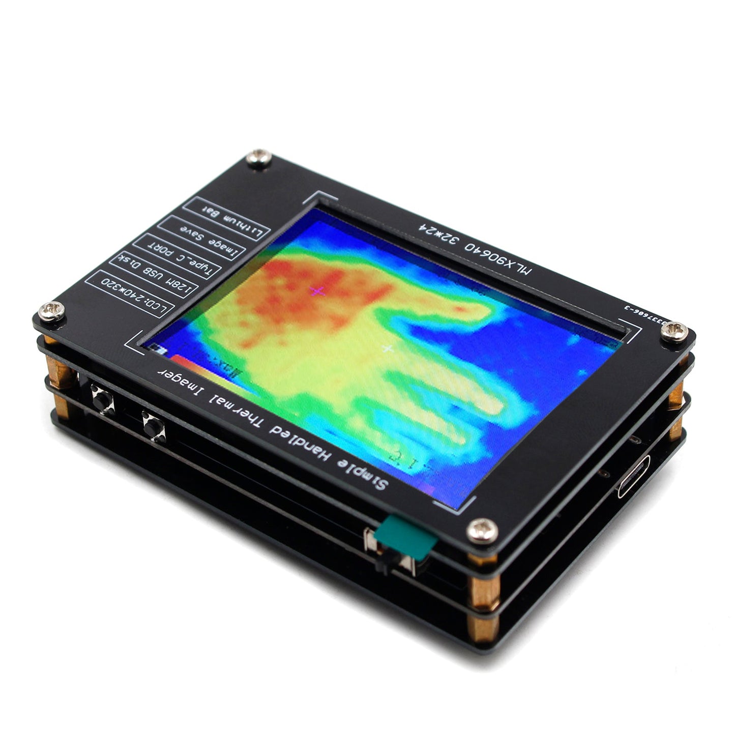 MLX90640 Digital Thermal Imager 2.8" Infrared Temperature Sensors Detection Tool