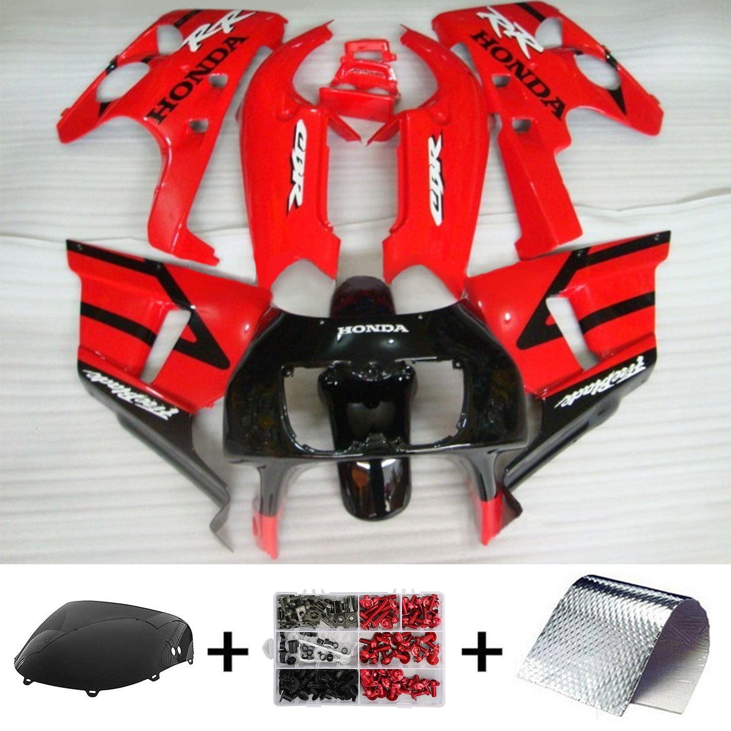 1990-1999 Honda CBR400RR NC29 Amotopart Injection Fairing Kit Bodywork Plastic ABS #105