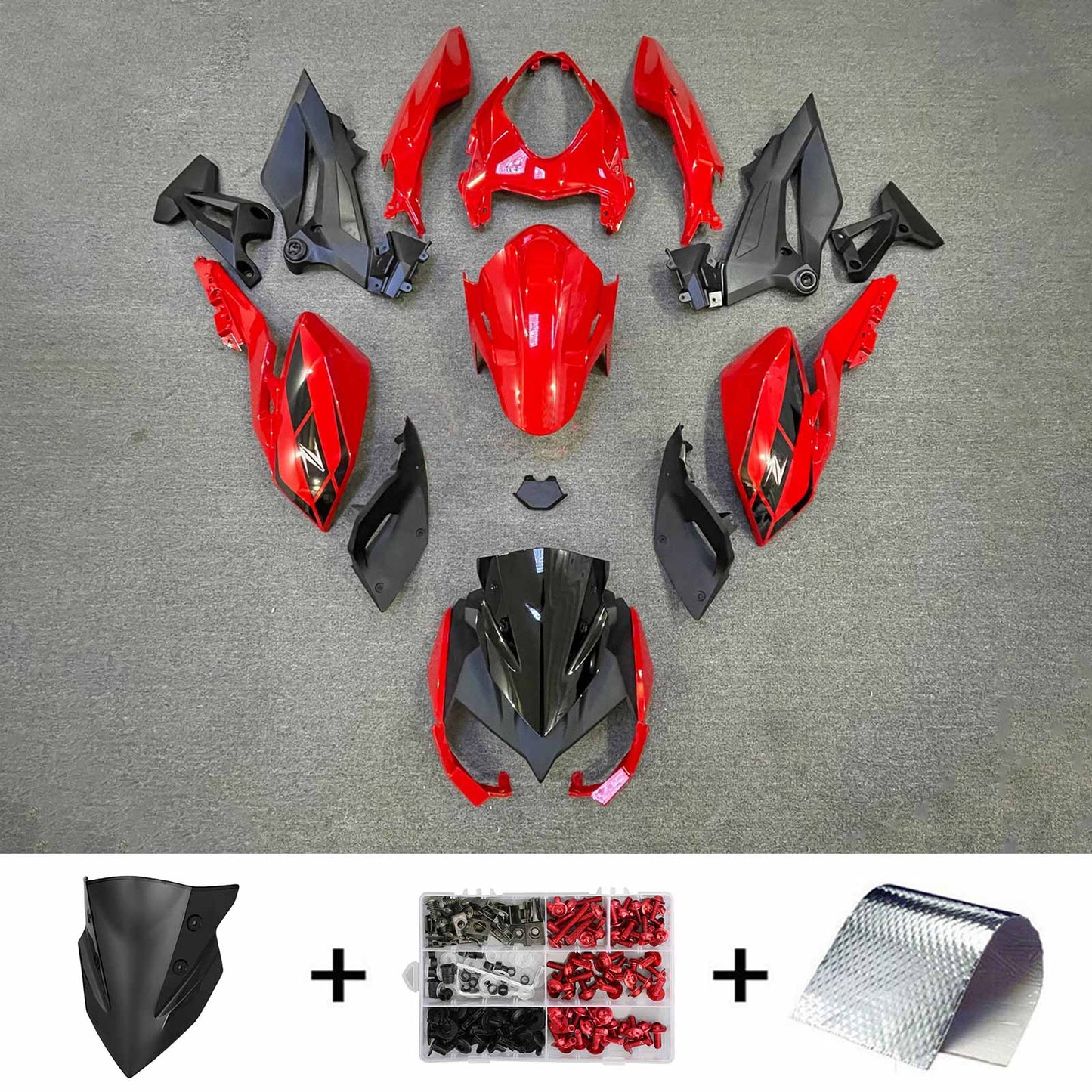 2018-2020 Kawasaki Z400 Injection Fairing Kit Bodywork Plastic ABS#109