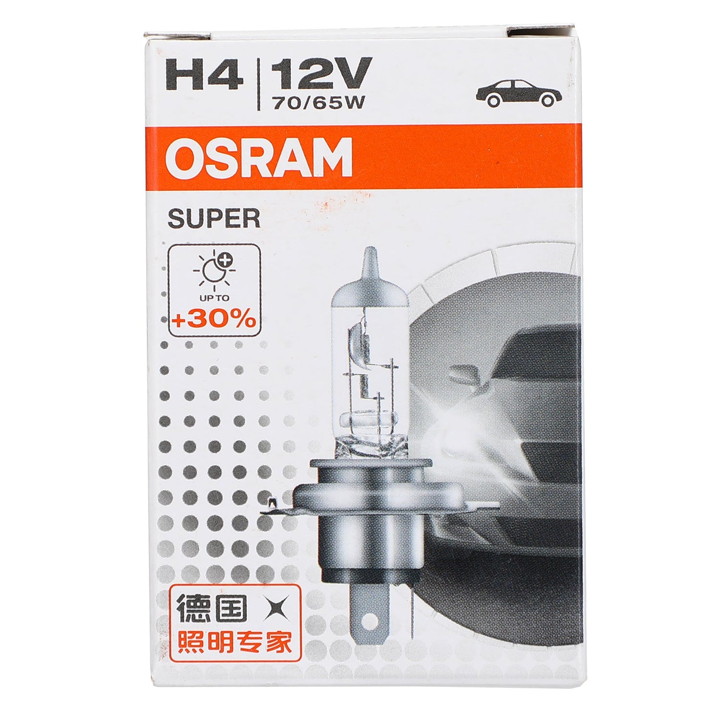 H4 For OSRAM Car Headlight Lamp Super +30% More Light P43t 12V70/65W 62281