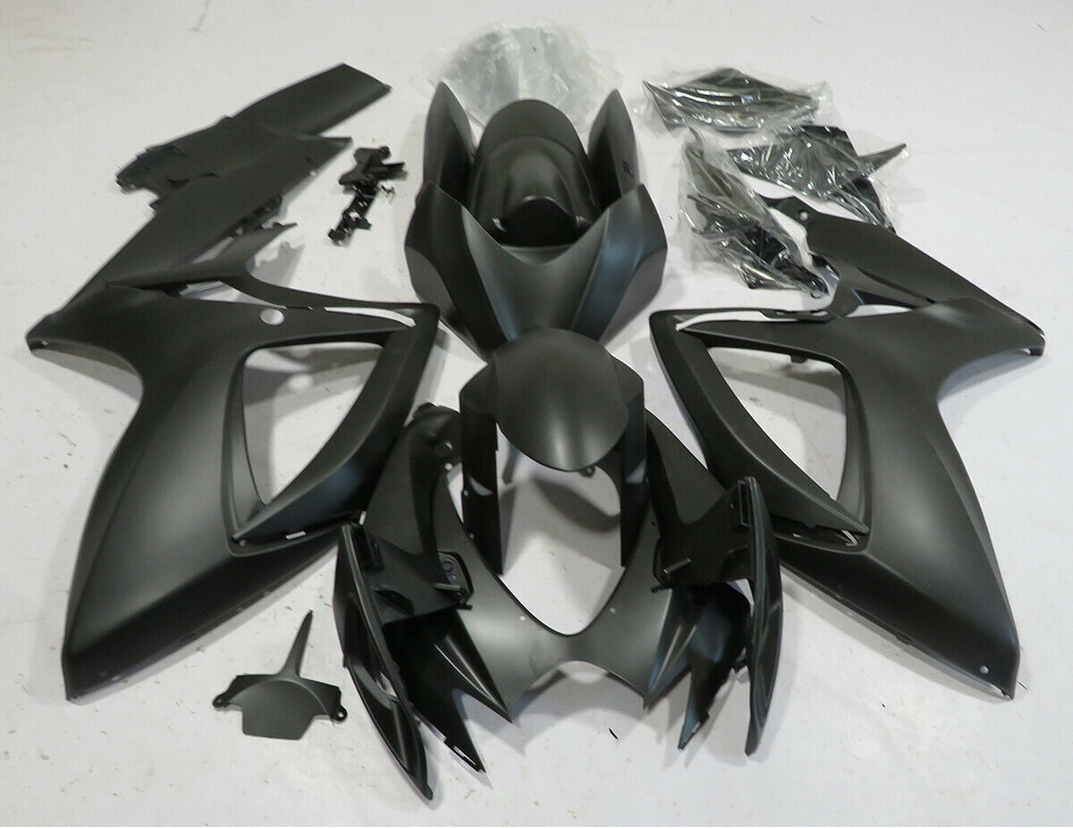 2006-2007 Suzuki GSXR 600/750 Amotopart Fairing Matt Black Kit