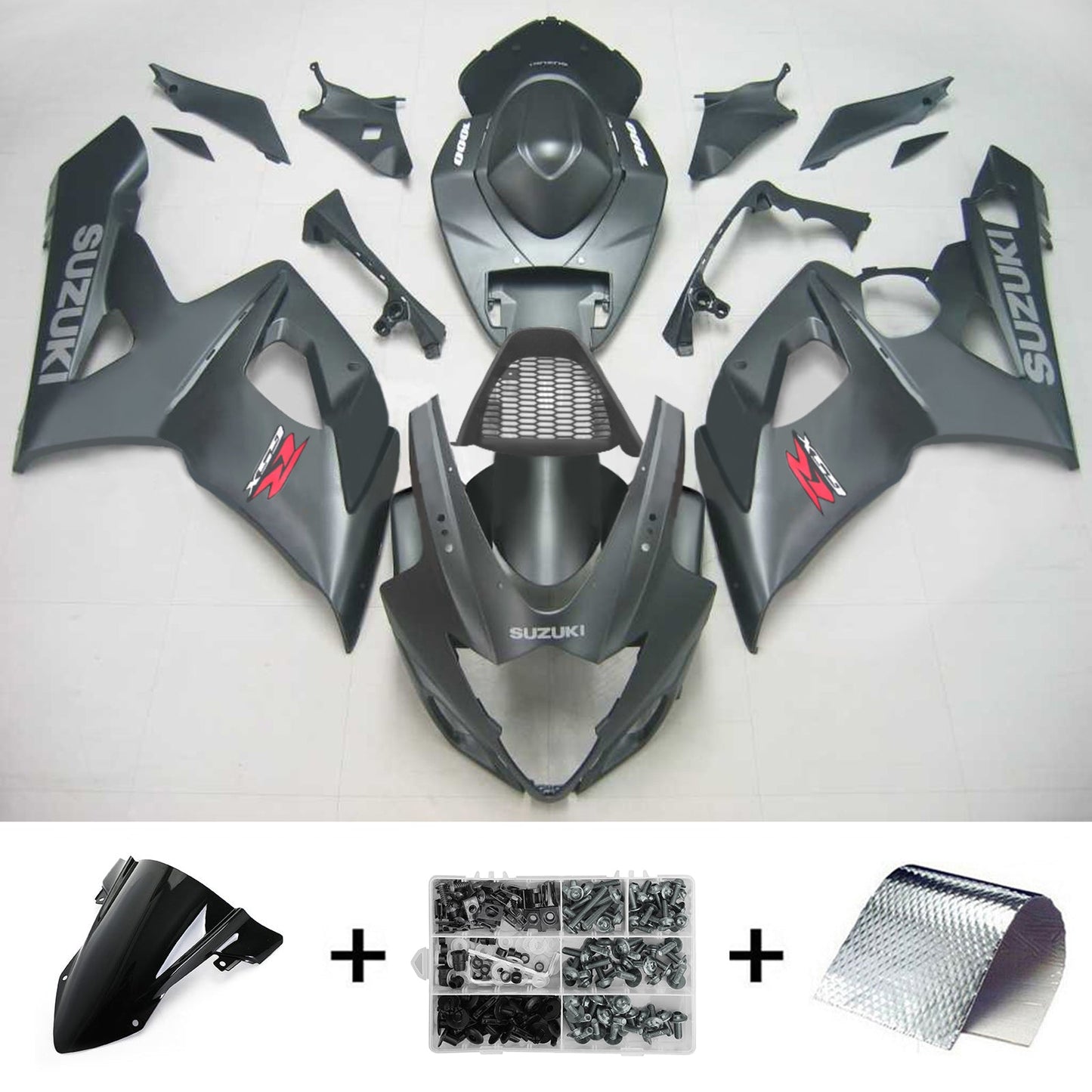 2005-2006 Suzuki GSXR1000 K5 Amotopart Injection Fairing Kit Bodywork Plastic ABS #135