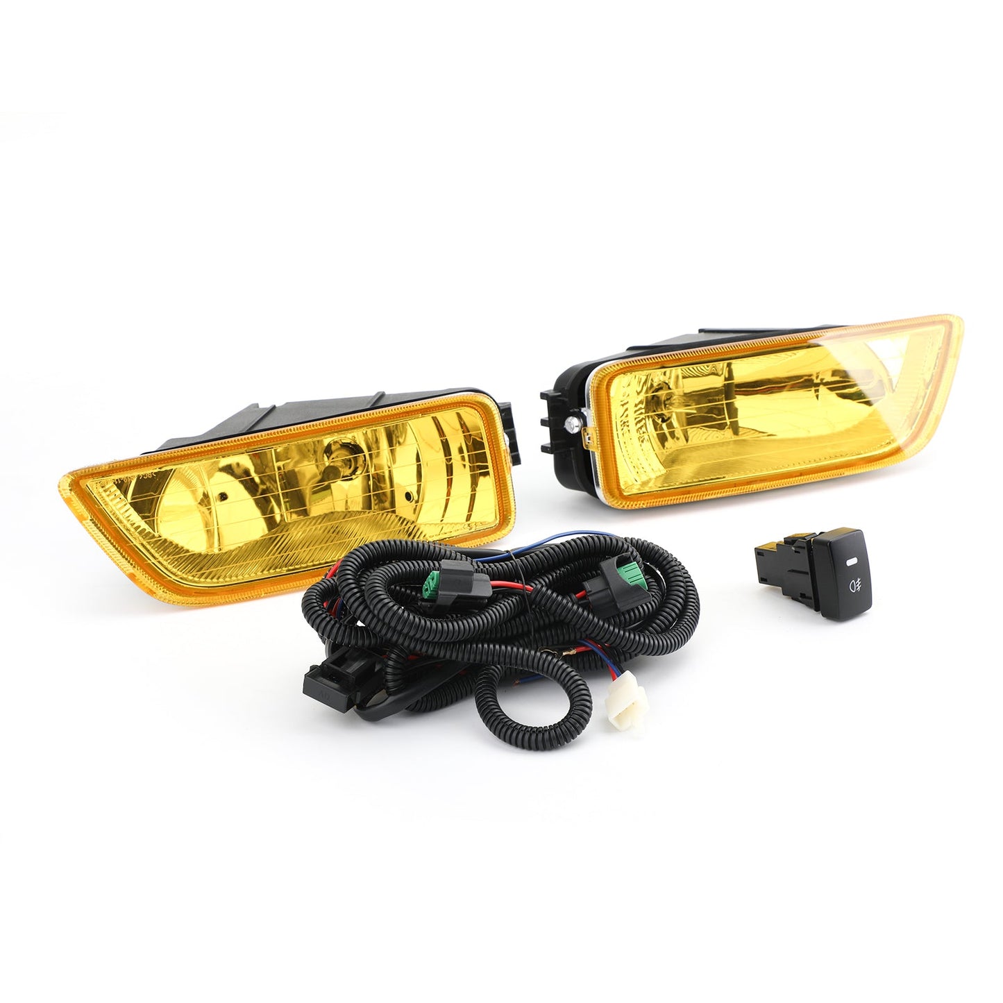 Lens Fog Lights + Switch Fit For 2003-2007 Honda Accord 2004-2008 Acura TL Yellow