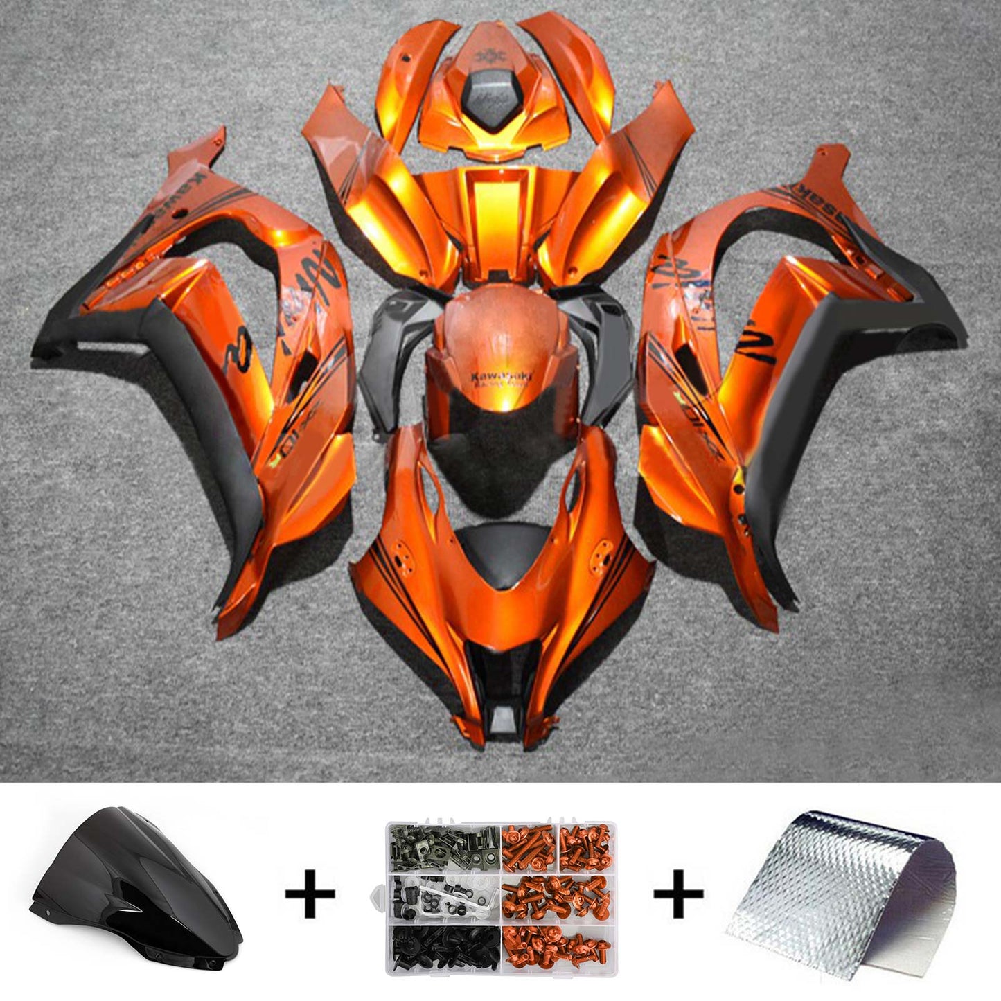 2016-2020 Kawasaki ZX10R Injection Fairing Kit Bodywork Plastic ABS#160