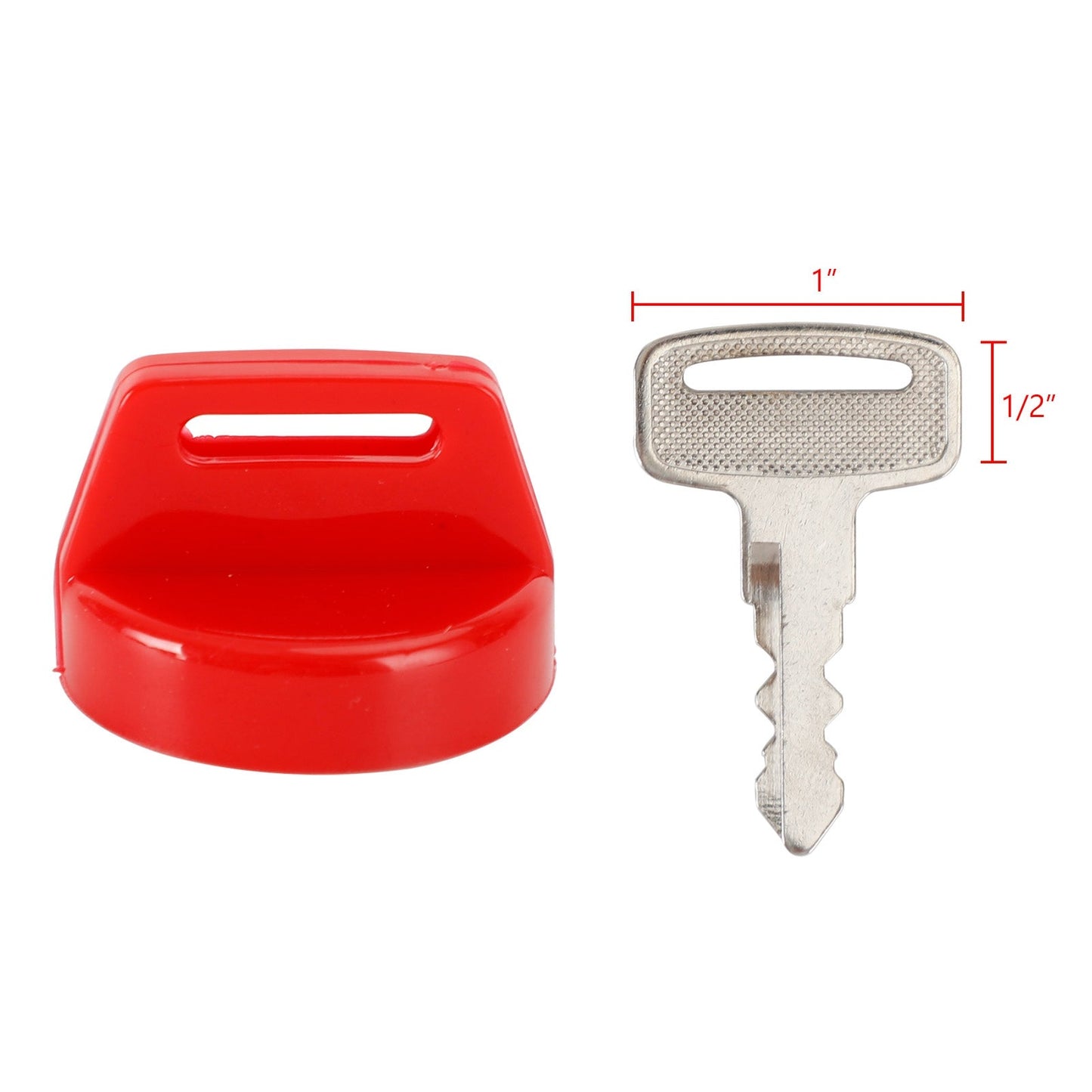 2 Pack Red Ignition Key Cover w/Nut For Polaris RZR XP 570 800 900 1000 5433534