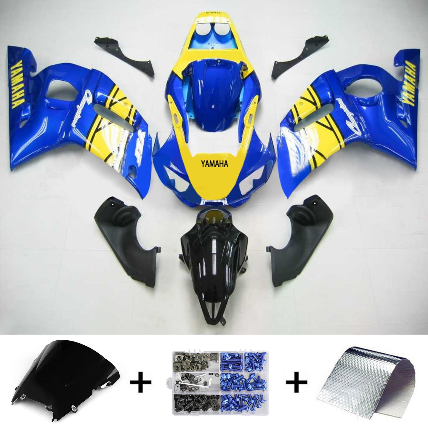 1998-2002 Yamaha YZF 600 R6 Injection Fairing Kit Bodywork Plastic ABS #101