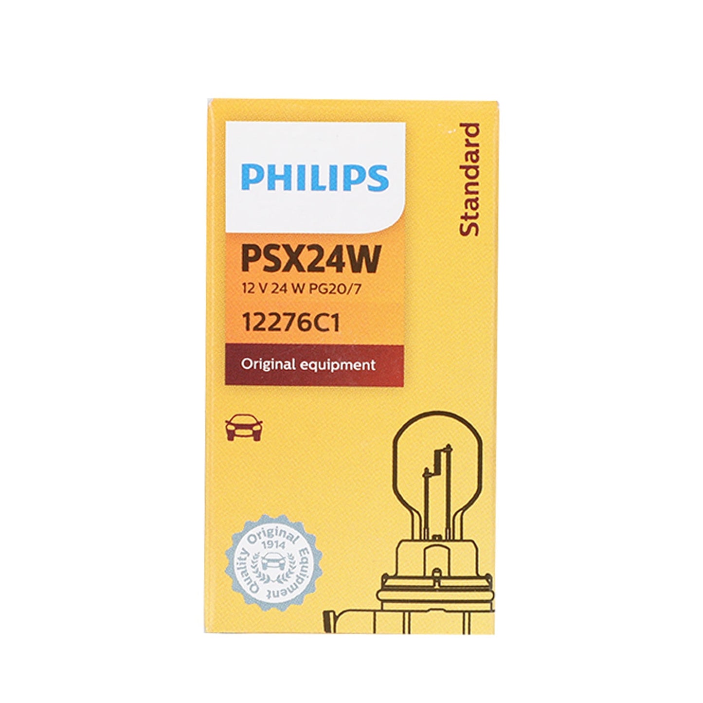 Philips 12276C1 Car Standard Auxiliary Bulbs PSX24W 12V24W PG20/7