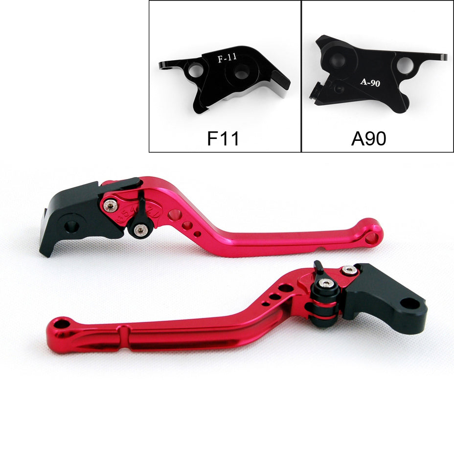 Long Brake Clutch Levers For KTM 690 Duke R 2014-2016 (F11/A90) Black