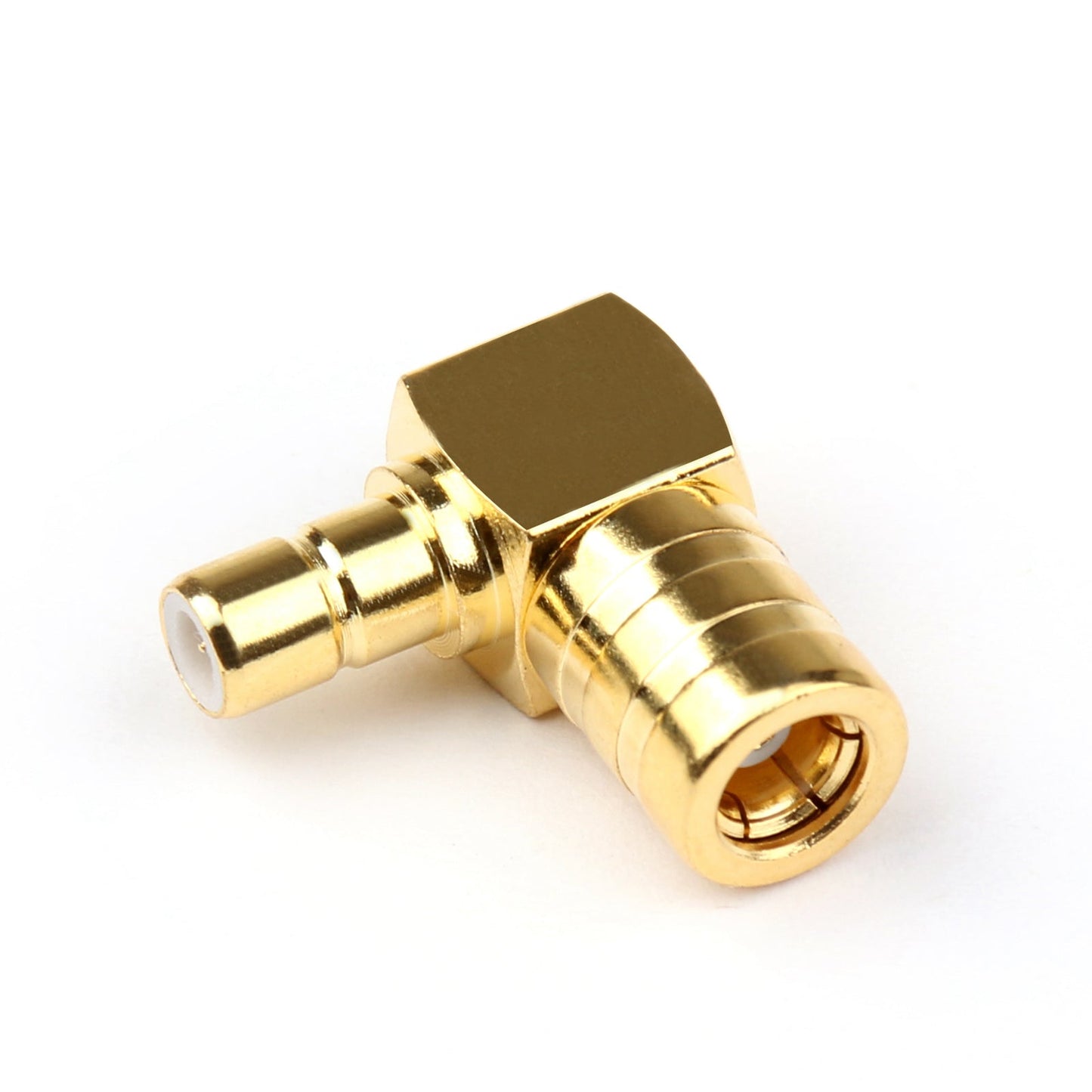 1PCS SMB Male to SMB Female M/F Right Angle 90 Degree RF Adapter Connector