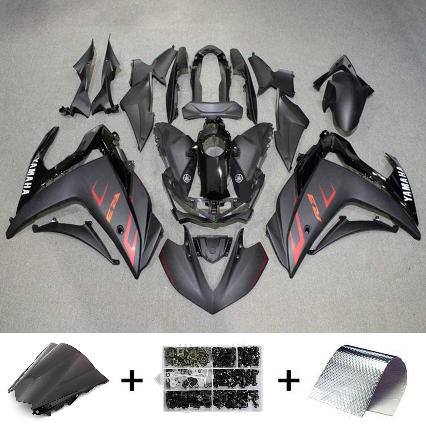 2014-2018 Yamaha YZF-R3 2015-2017 R25 Amotopart Injection Fairing Kit Bodywork ABS #127