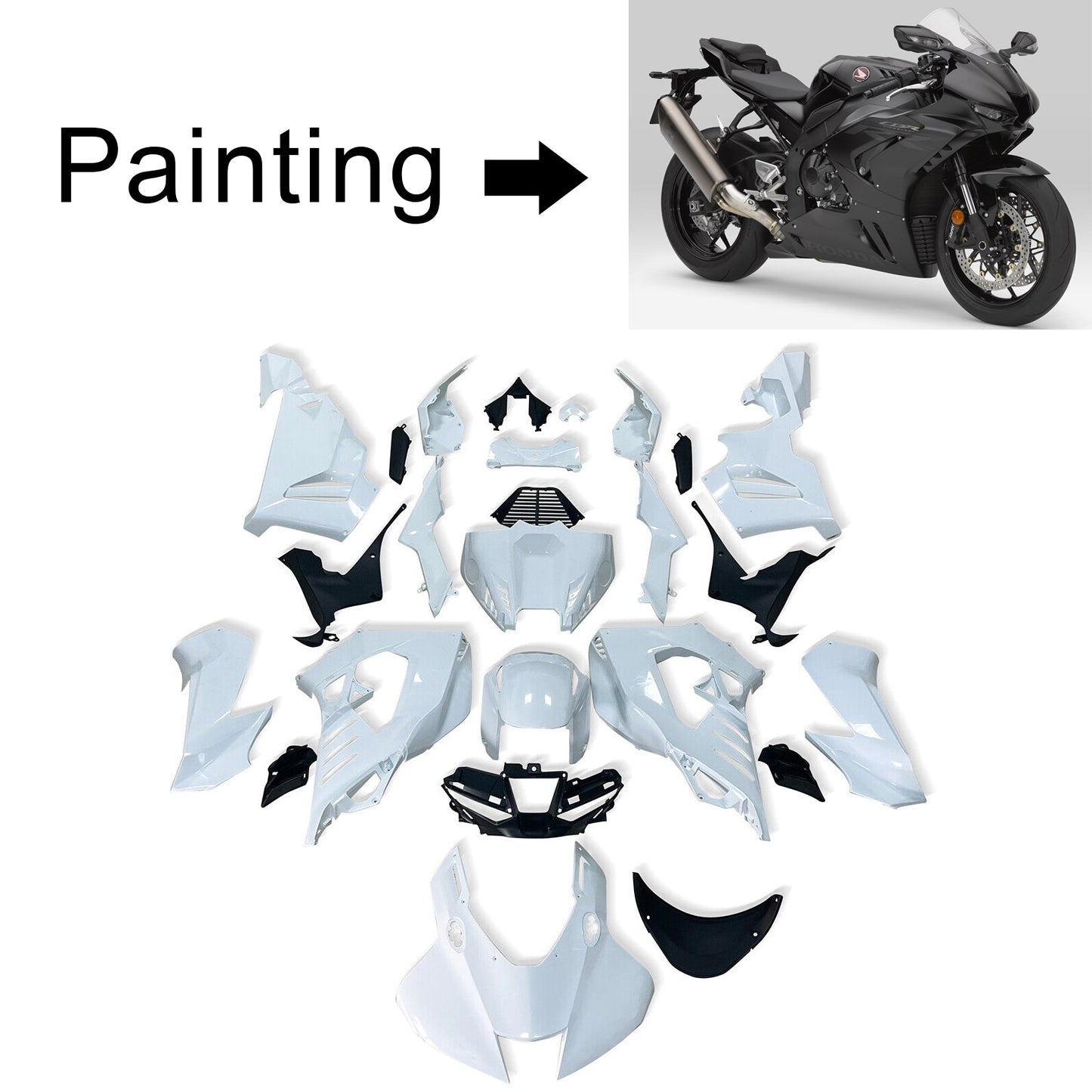 2020-2022 Honda CBR1000RR-R Amotopart Injection Fairing Kit Bodywork Plastic ABS #107