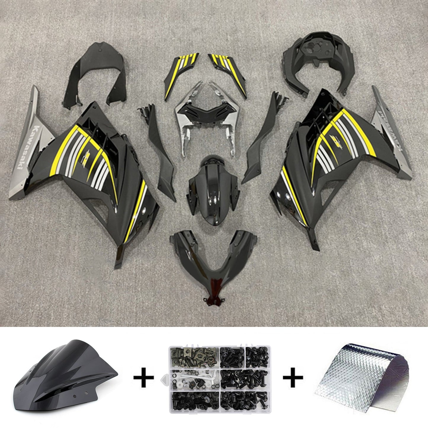 2013-2024 Kawasaki EX300/Ninja300 Injection Fairing Kit Bodywork Plastic ABS#161