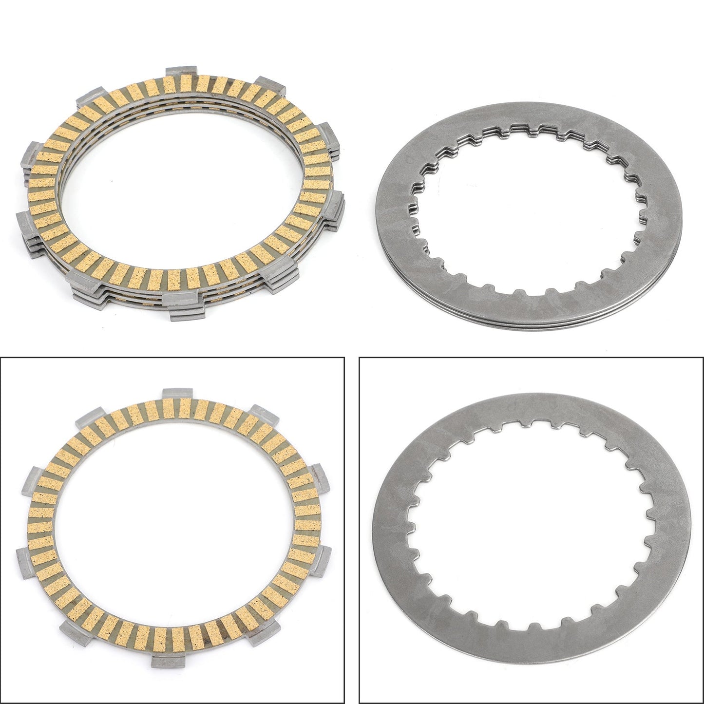 Clutch Plate Kit - Friction & Steel Plates For Yamaha FZ-16 FZ16 2010- YZF R15 2011-2018 YZF R15 SP 2014