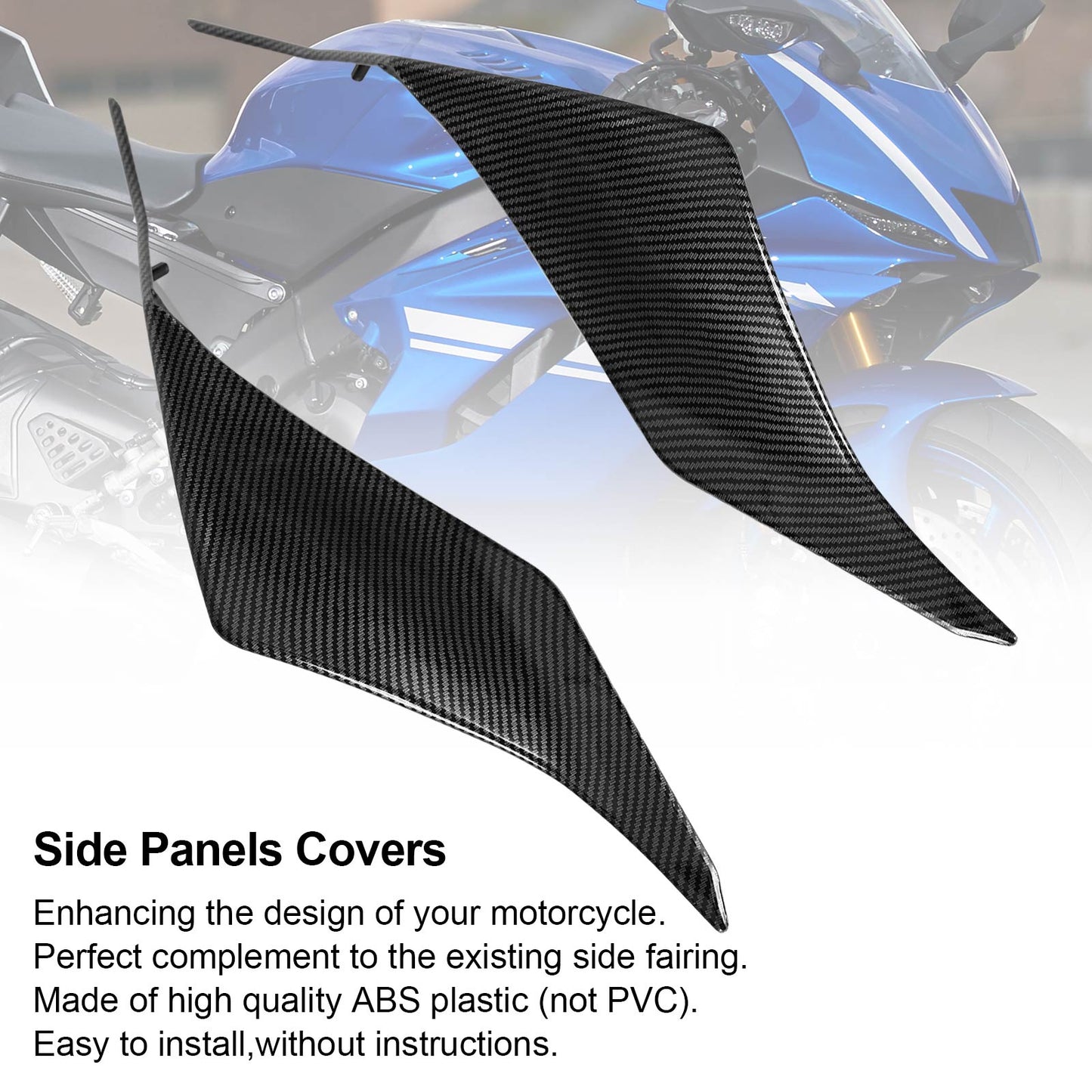 Carbon Side Rear Tail Seat Fairing Cover For Yamaha YZF R6 2017-2020