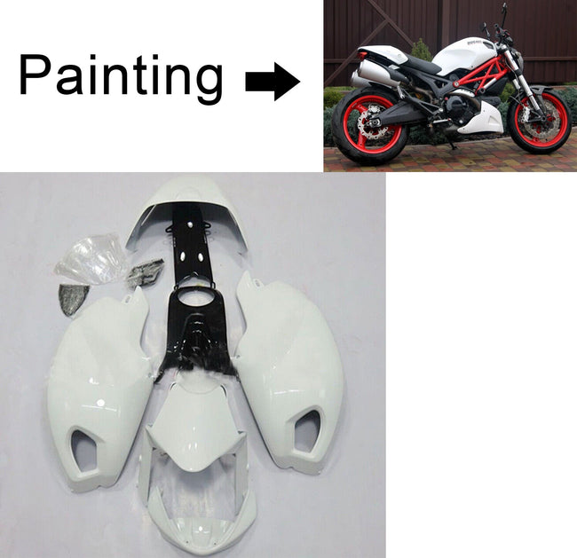 696 796 1100 S EVO all years Ducati Monster Injection Fairing Kit Bodywork #111 Amotopart