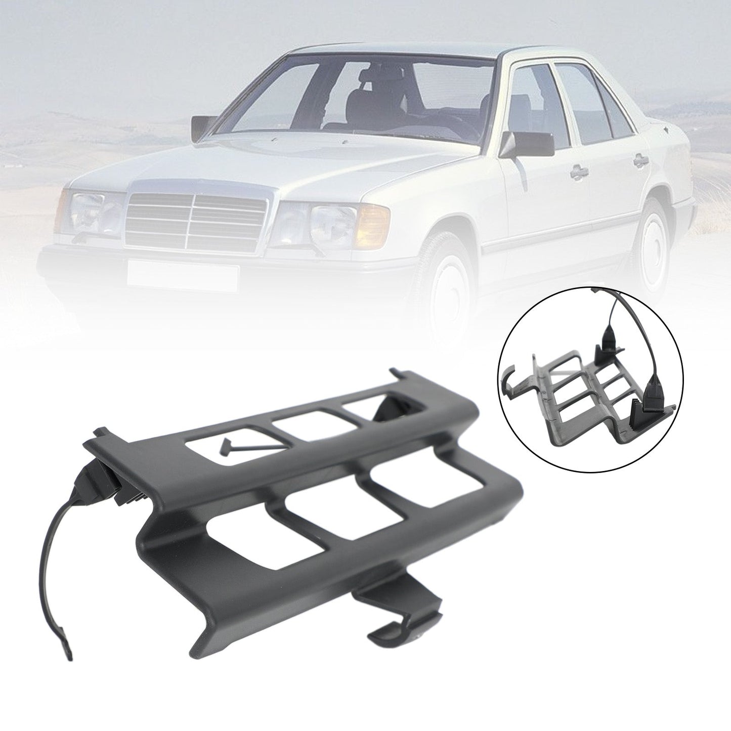 Front Bumper Tow Hook Eye Cover 1248800105 For Mercedes-Benz EClass W124 84-1996