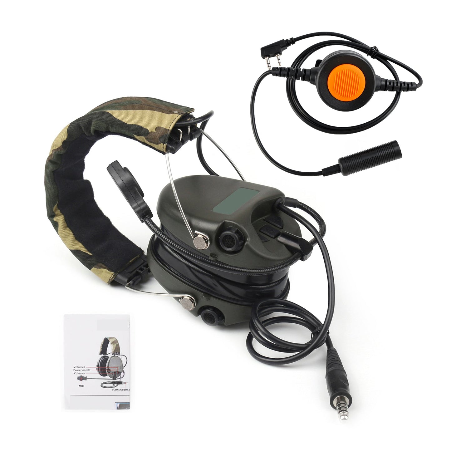 H60 Sound Pickup Noise Reduction Headset 6-Pin PTT For TH-D7 TH-F6 TH-K2 TH-21