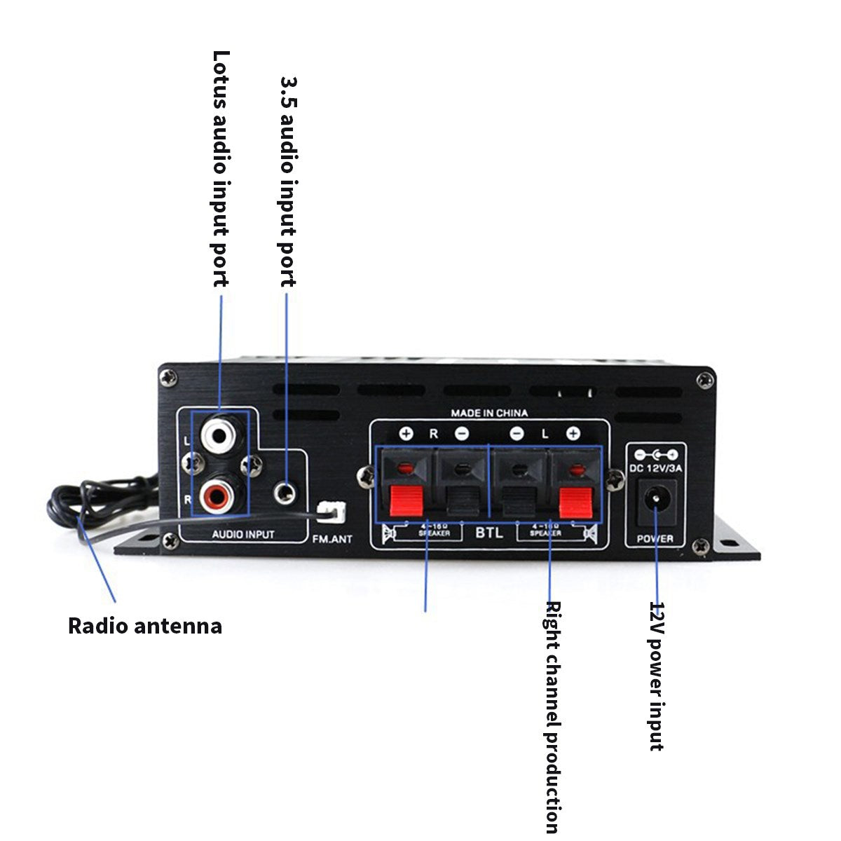 Bluetooth 2.0CH 400W Hi-Fi Auto Stereo 12V MP3 Car Audio Amplifier Radio Booster,400W Bluetooth Hi-Fi Auto Stereo 12V Car MP3 Audio Amplifier Radio Booster,Hi-Fi Bluetooth Car Auto Stereo 12V Car Audio Amplifier MP3 Radio 200W + 200W