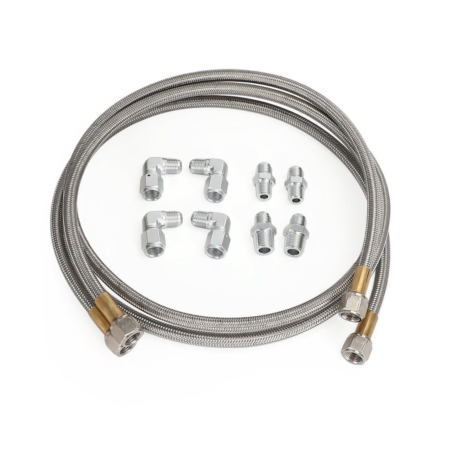 Automatic Transmission Cooler Lines Kit 6AN Hose Line Kit For GM 4L60E 4L65EA