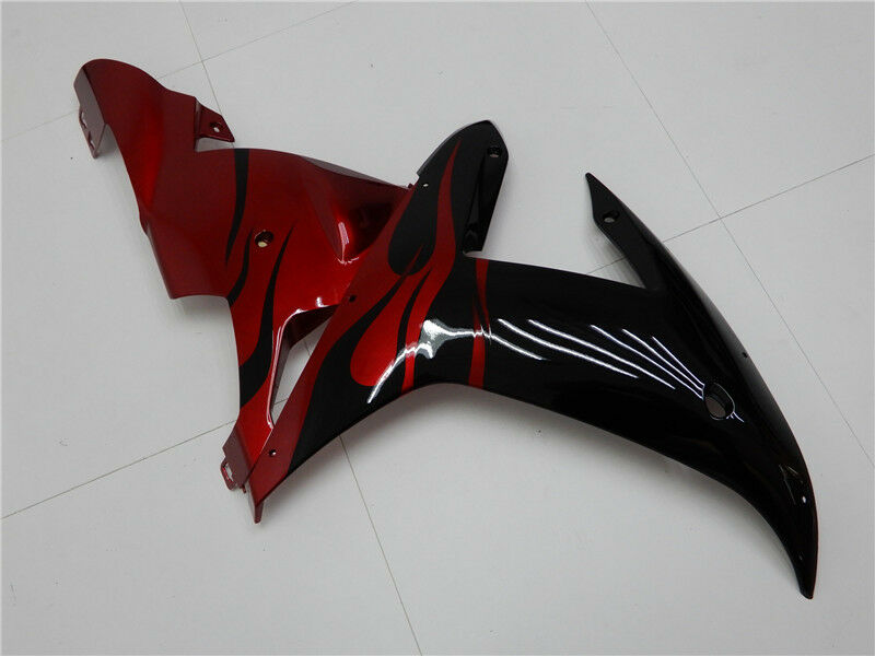 2002-2003 Yamaha YZF R1 Amotopart Fairing Black Red Kit