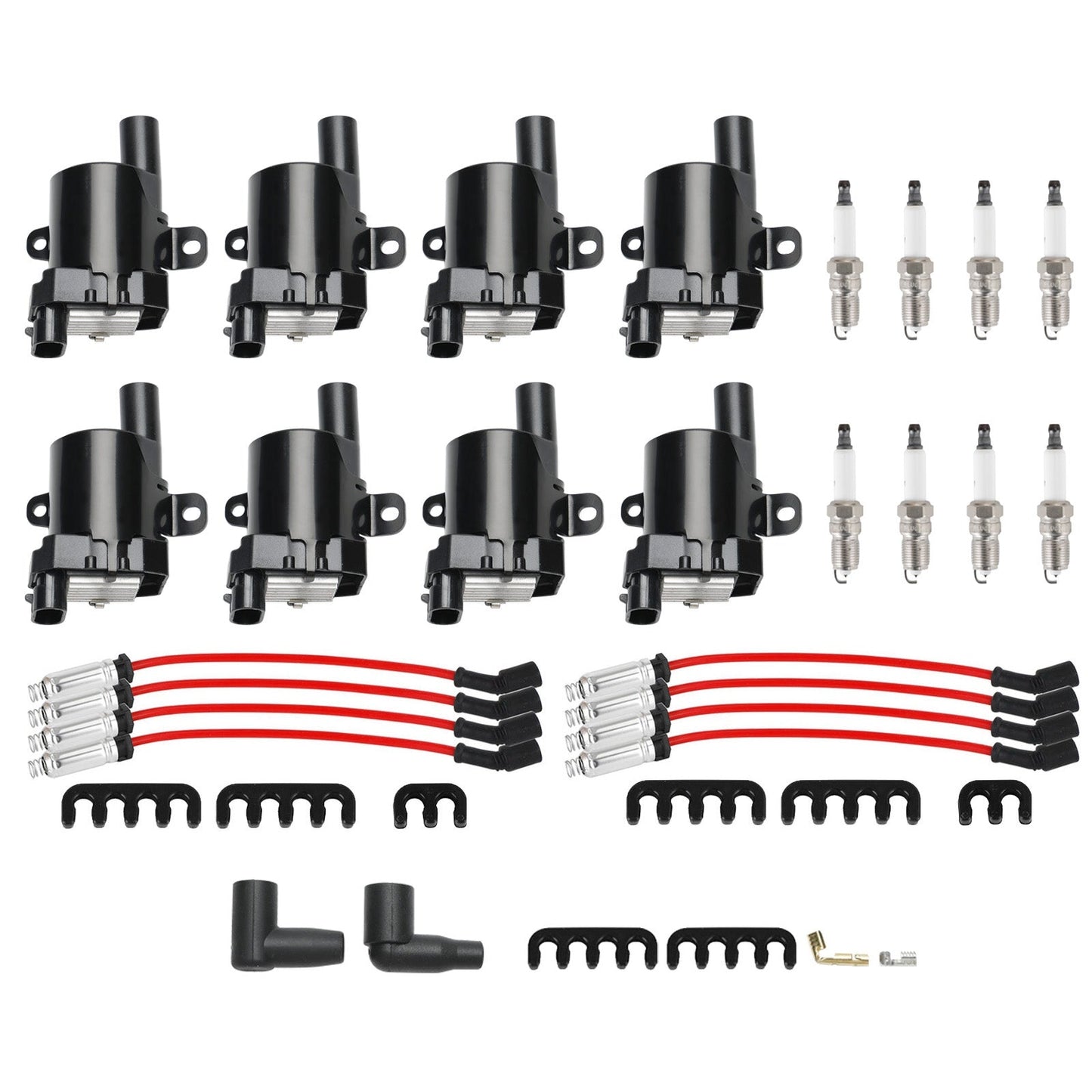 Buick Rainier 2004 5.3L 8Pack Ignition Coil+Spark Plug+Wires Set UF262 Fedex Express