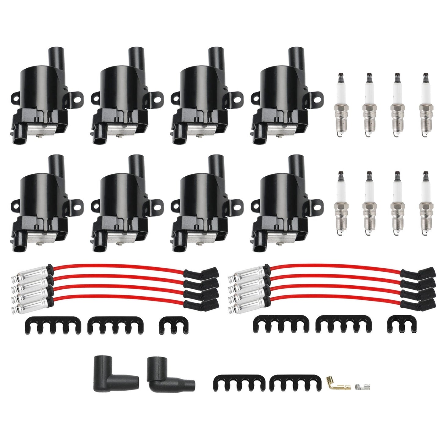 Isuzu Ascender 2003-2004 Chevrolet SSR 5.3L 8Pack Ignition Coil+Spark Plug+Wires Set UF262