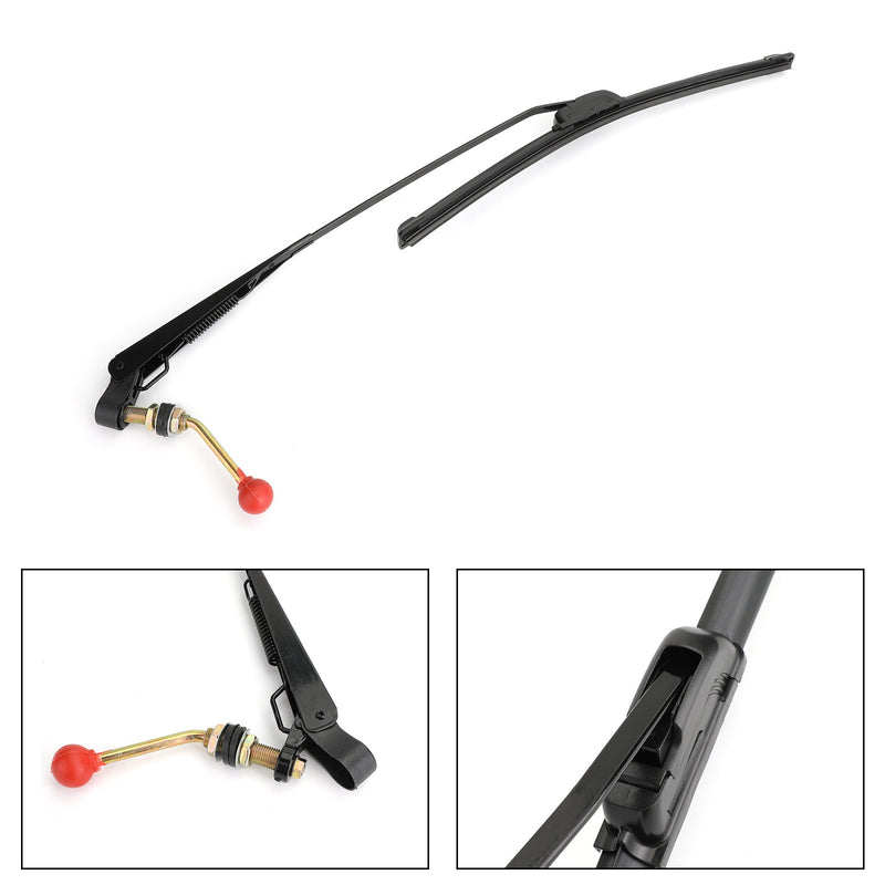 Universal Manual Hand Windshield Wiper Set for UTV ATV Polaris RZR 900 1000