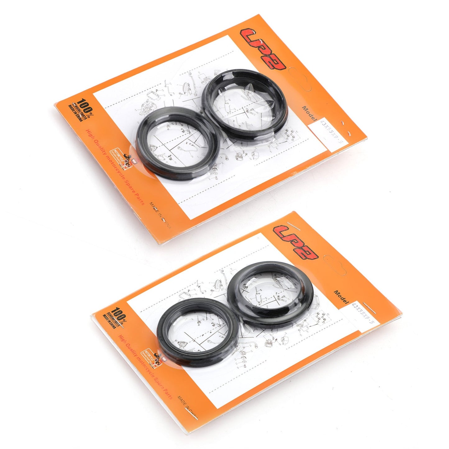 Fork Seal Dust Kit for Kawasaki ZG1400 Ninja ZX7R ZX14R KLX KX ZR ZRX ZXR 88-13