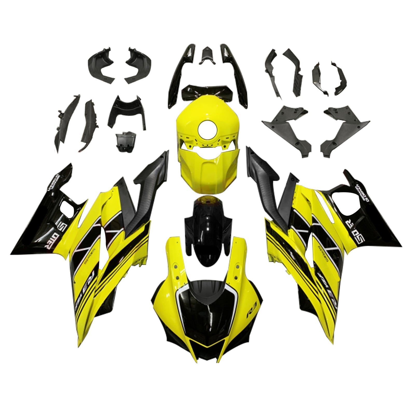 2022-2023 Yamaha YZF-R3 R25 Injection Fairing Kit Bodywork Plastic ABS ...