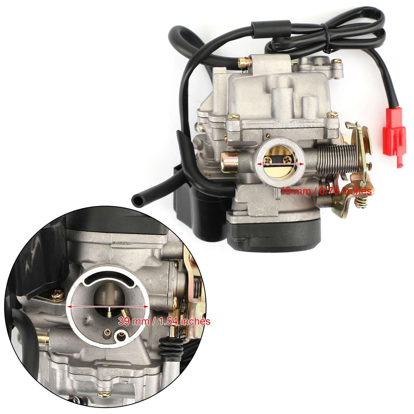 50CC Scooter Moped Atv Gy6 Carburetor Carb Fit For Roketa Sunl Jcl Baja Panterra